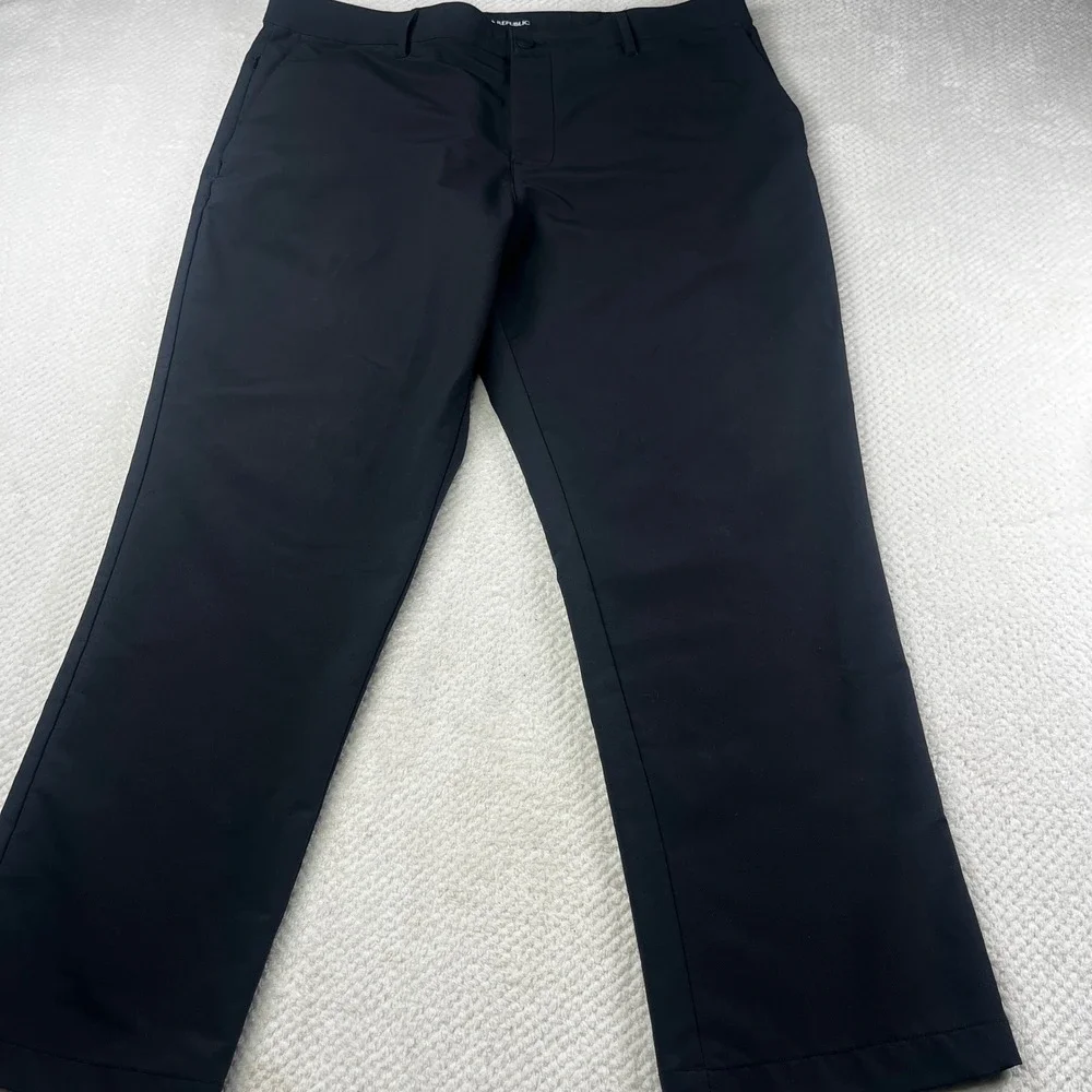 Banana Republic Mens Performance Chino Pants Black 38x29 1557516 Tech Trousers